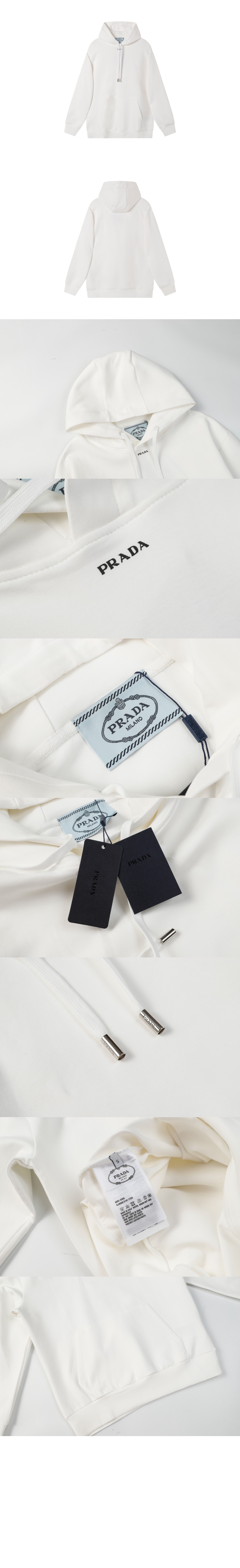 로고 후드 긴팔 > 프라다