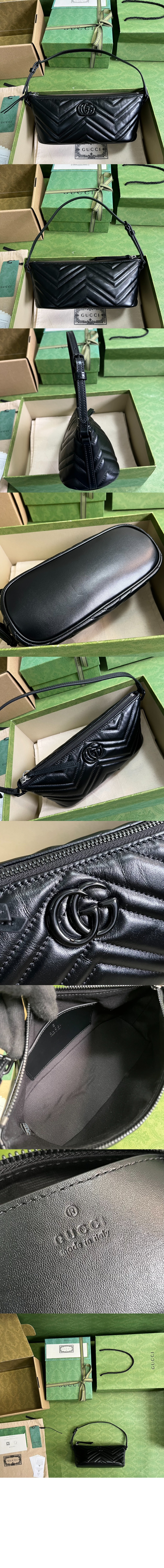 GG 마몽 마틀라세 숄더백 739166 > GG Marmont - GG 마몽