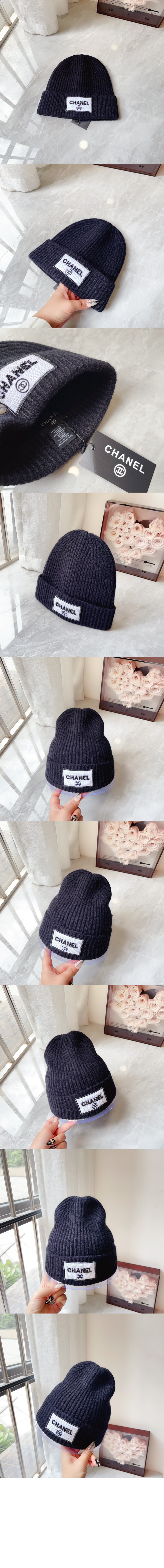 로고 비니 AA2301 > 샤넬