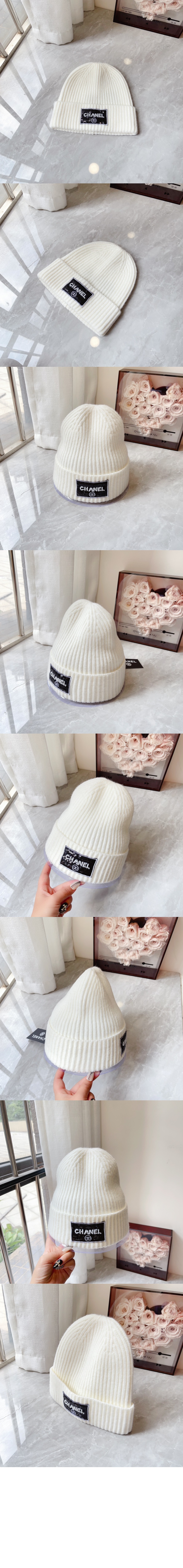 로고 비니 AA2301 > 샤넬