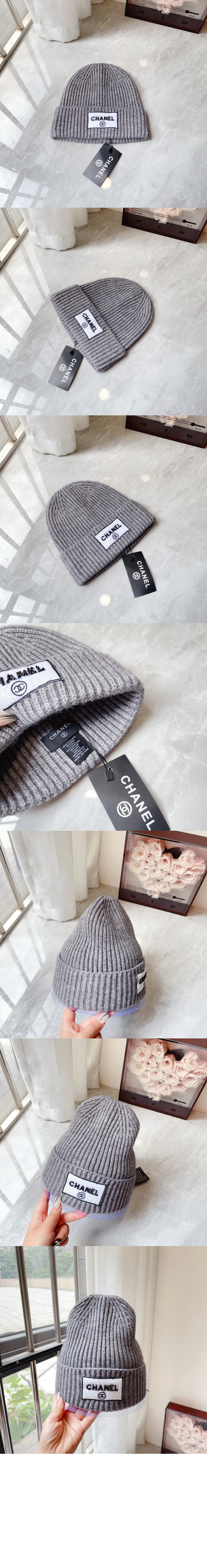 로고 비니 AA2301 > 샤넬