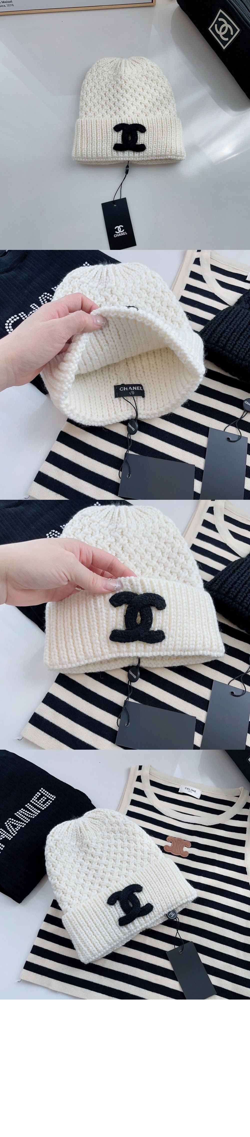 로고 비니 AA3541 > 샤넬