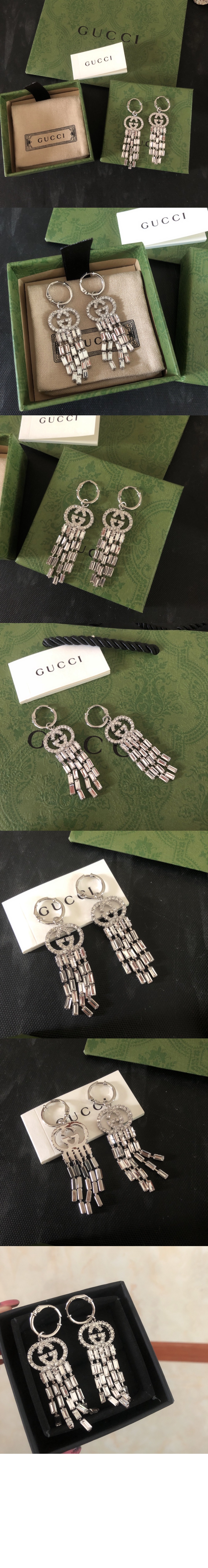 인터로킹 G 크리스털 후프 귀걸이 680275 > Etc - 기타제품