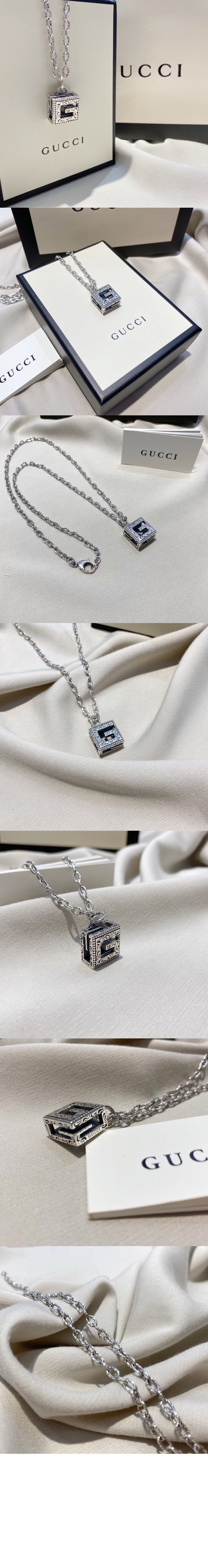 스퀘어 G 크로스 실버 목걸이 552768 > Etc - 기타제품
