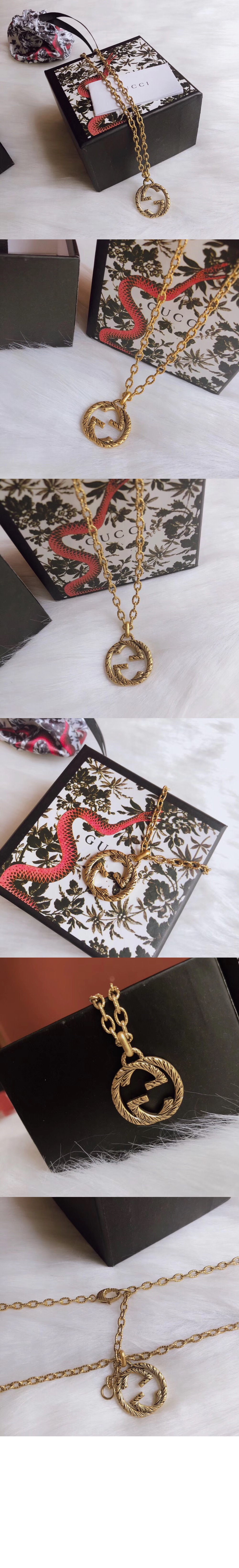 인터로킹 G 옐로우골드 목걸이 579858 > Etc - 기타제품