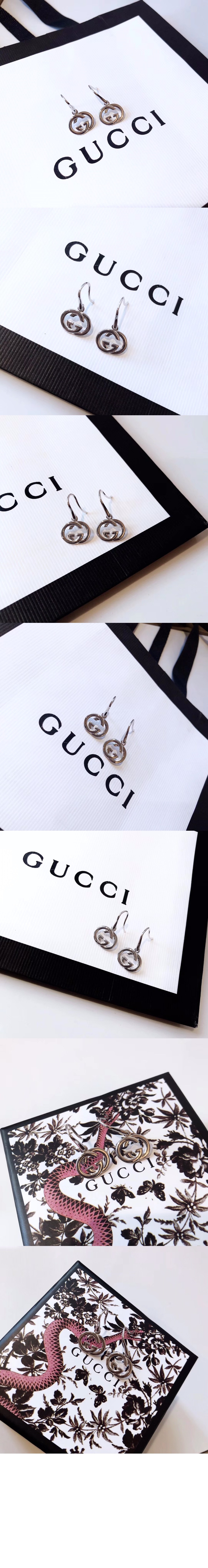 피어스 인터로킹 G 실버 귀걸이 223321 > Etc - 기타제품