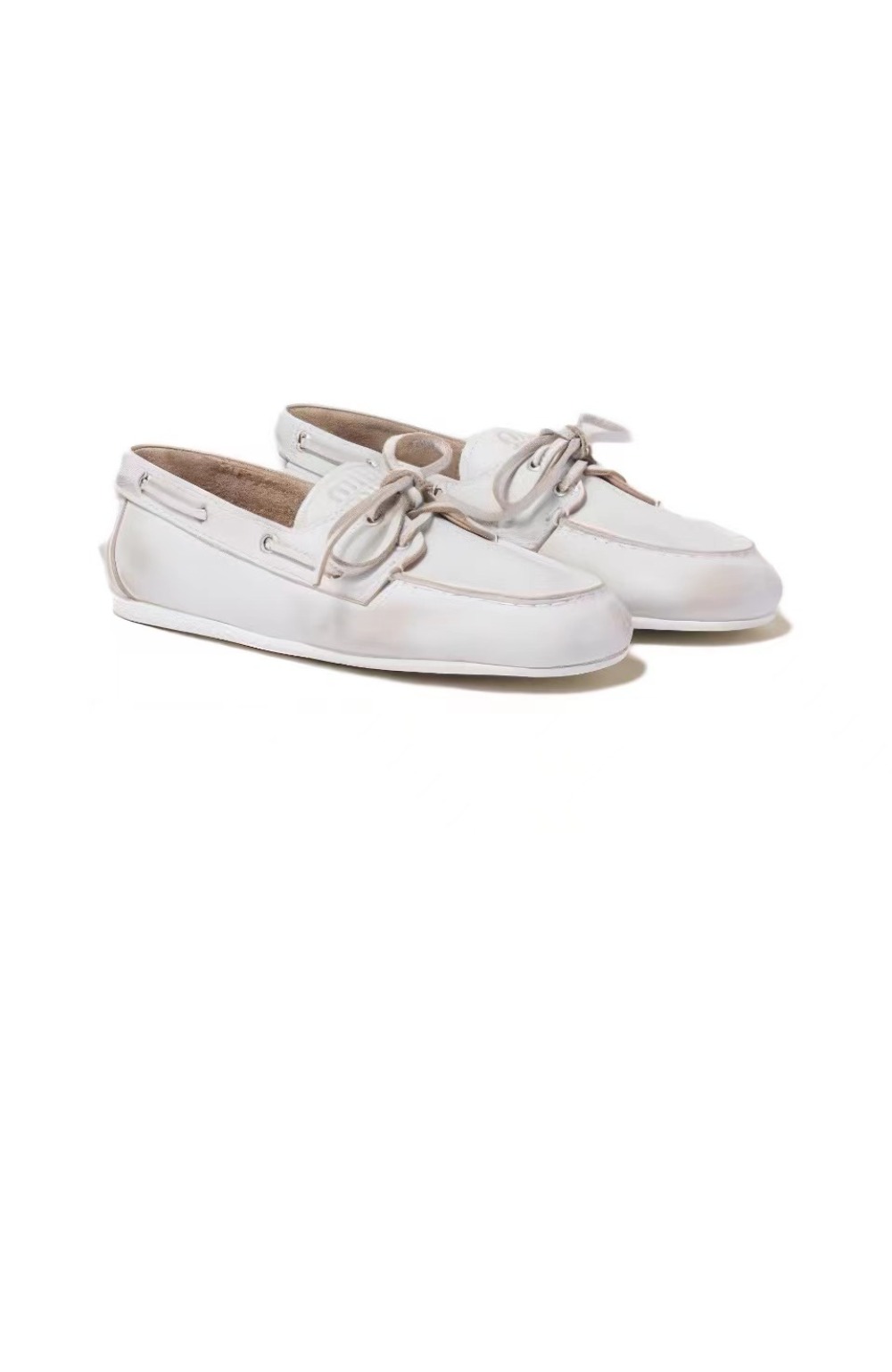 안감 없는 블리치드 가죽 로퍼 5D123E > Loafers and lace-ups - 로퍼 및 레이스업