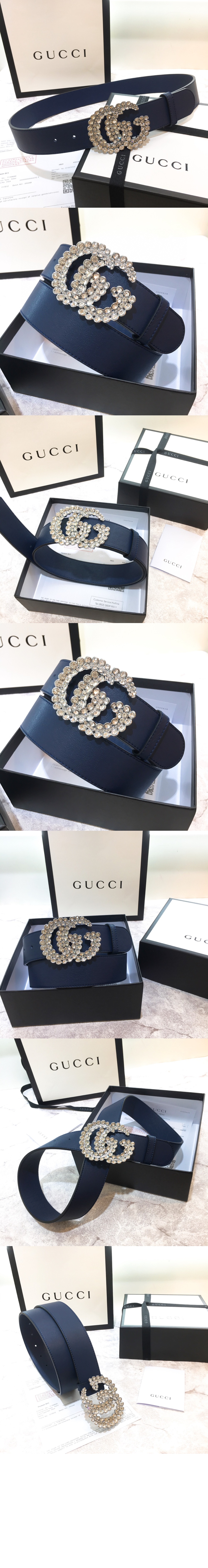 GG 와이드 벨트 582100 > 구찌