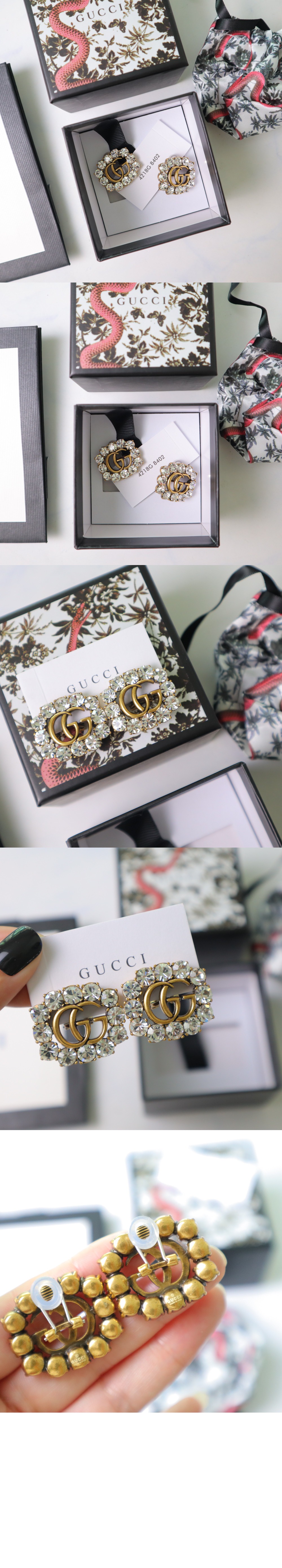 크리스탈 더블 G 귀걸이 645684 > Etc - 기타제품