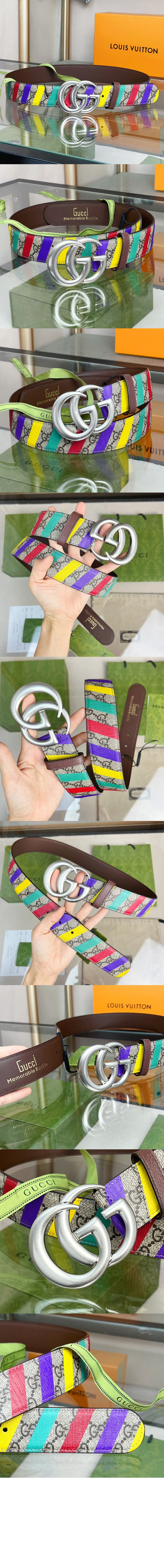 더블 G 그래피티 벨트 709985 > 구찌