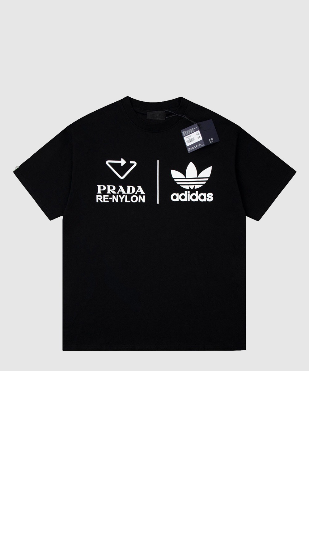로고 프린트 반팔 > 프라다