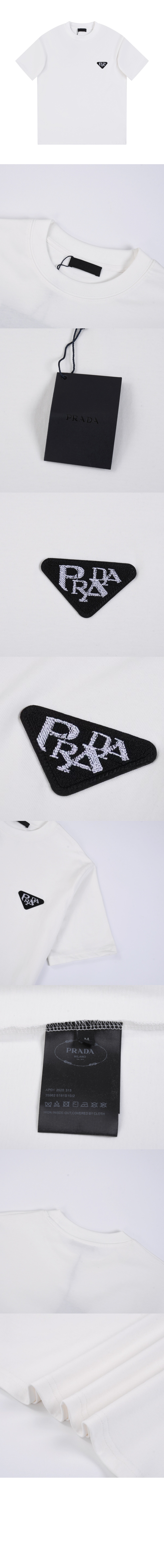 로고 프린트 반팔 > 프라다