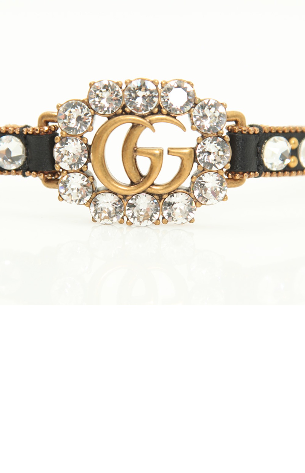 크리스털 더블 G 레더 팔찌 648722 > Etc - 기타제품