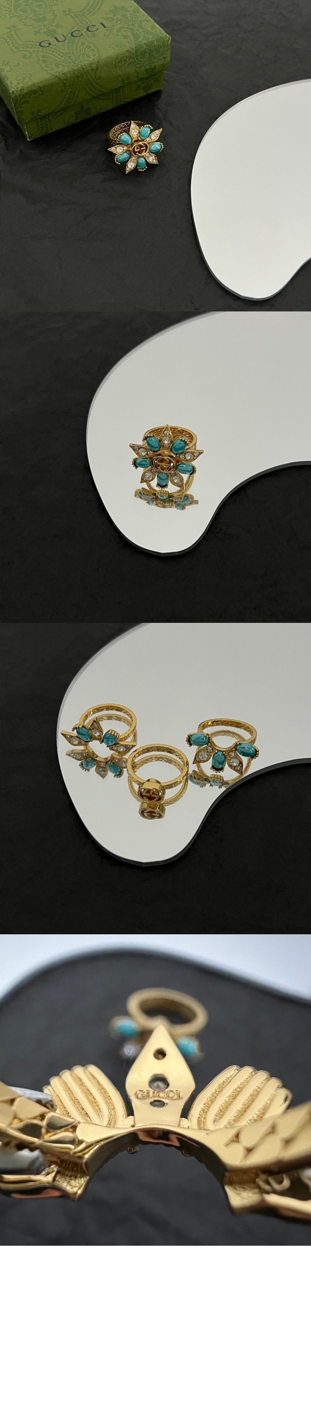 인터로킹 G 플라워 반지 링 ‎702609 > Etc - 기타제품