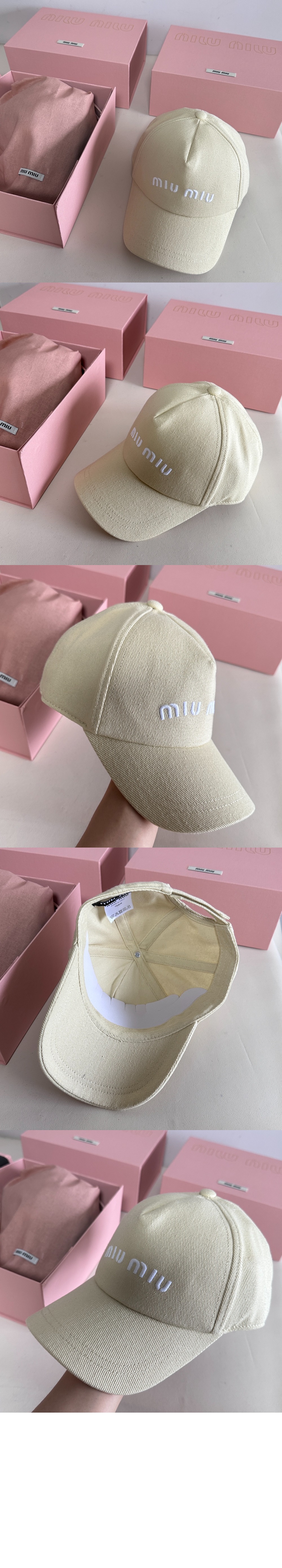 드릴 베이스볼 캡 5HC179 > 미우미우