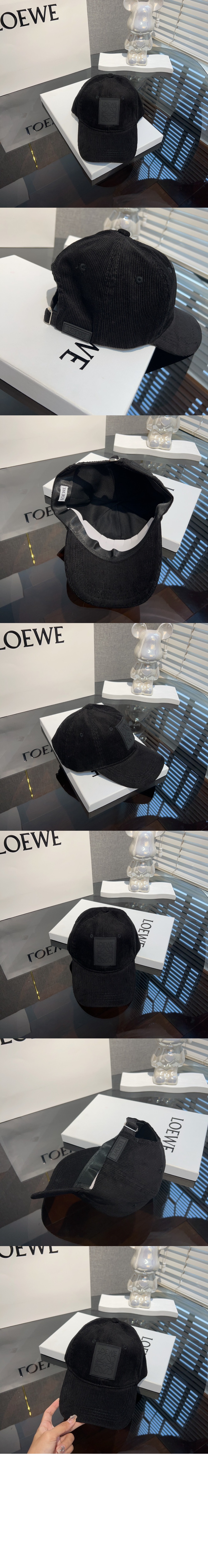 코듀로이 패치 베이스볼 캡 > 로에베