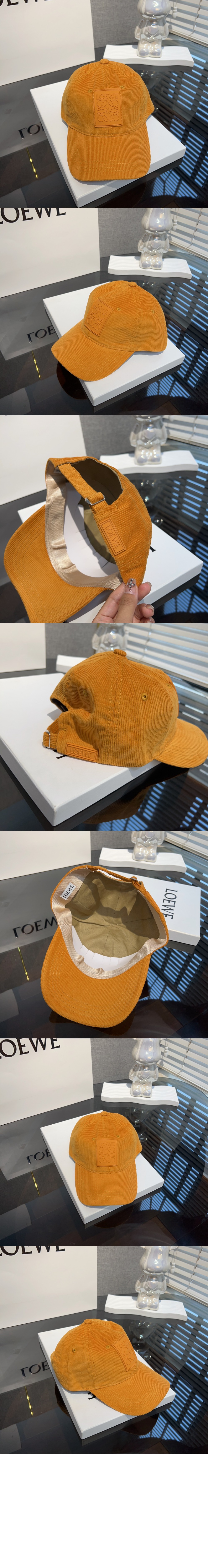 코듀로이 패치 베이스볼 캡 > 로에베