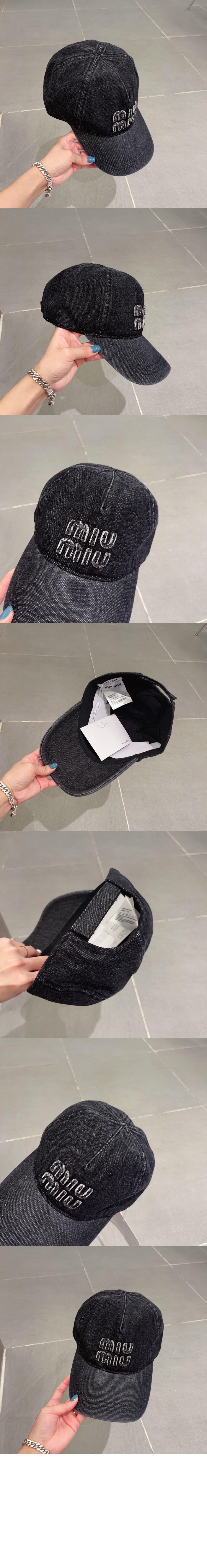 데님 베이스볼 캡 5HC179 > 미우미우