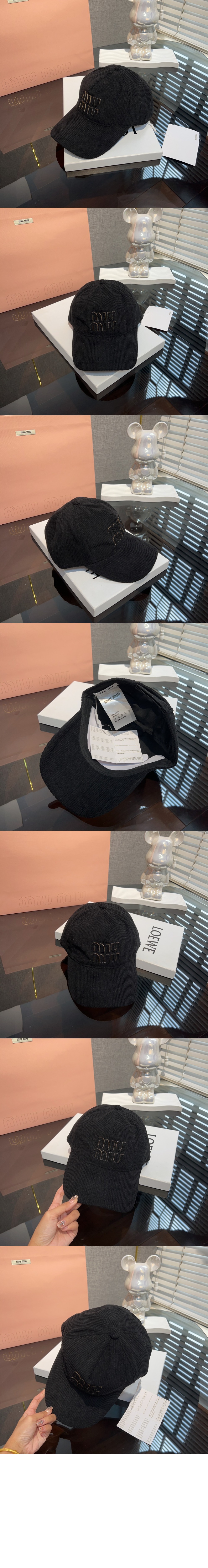 코듀로이 베이스볼 캡 GF9FEB > 미우미우