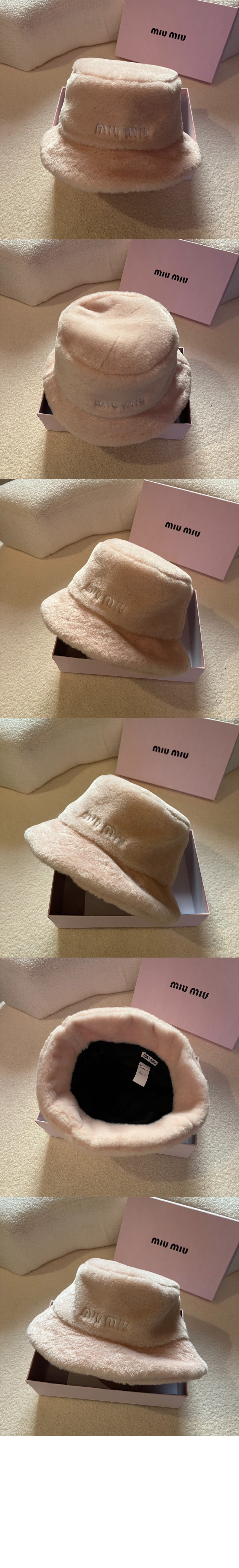 로고 자수 버킷햇 5HC178 > 미우미우