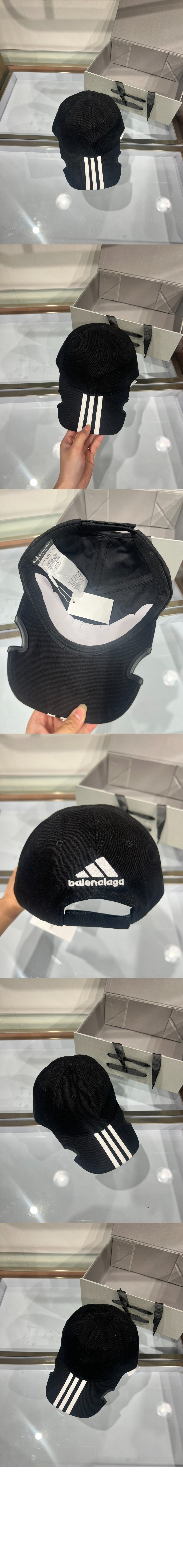 쓰리 스트라이프 베이스볼 캡 712160 > 발렌시아가