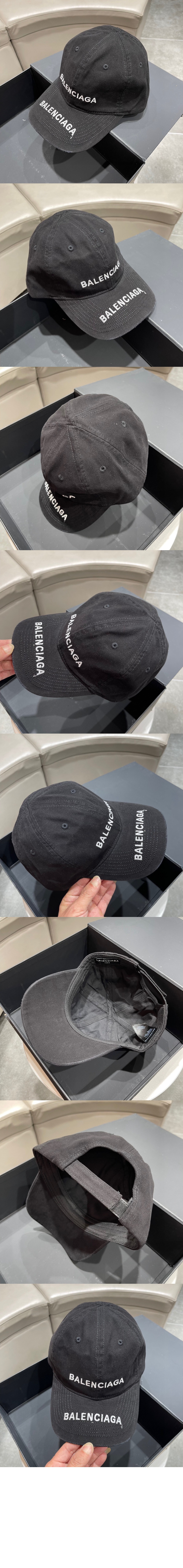 더블 로고 베이스볼 캡 744273 > 발렌시아가