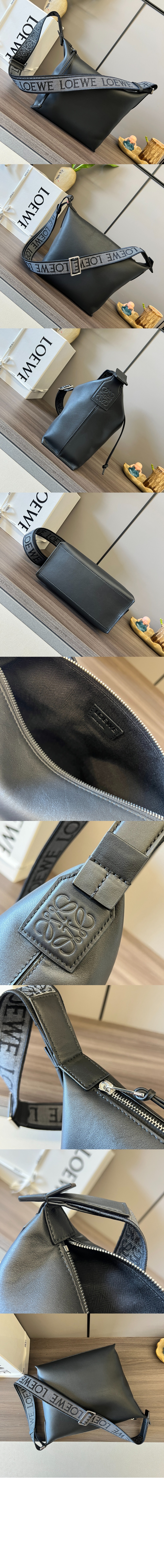 스몰 큐비 크로스 백 - 유연한 스무스 카프스킨 & 자카드 > Cubi - 큐비