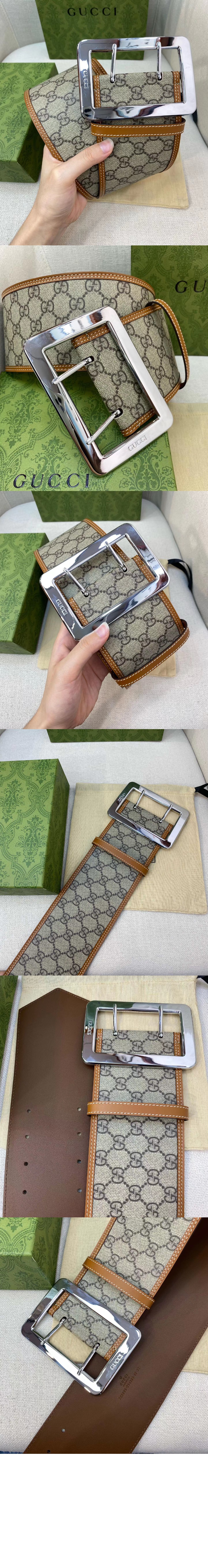 넓은 허리띠 718505  95mm > 구찌