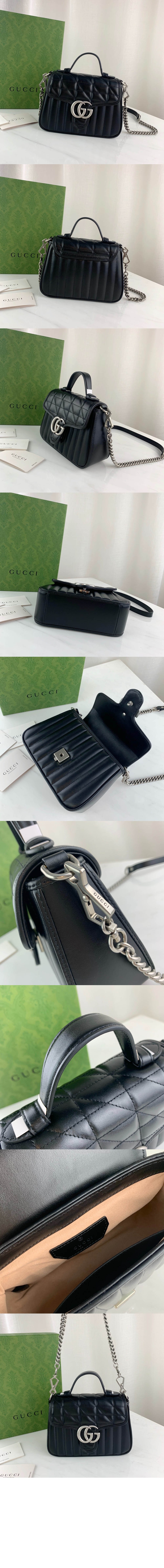 GG 마몽 미니 탑핸들백 583571 > GG Marmont - GG 마몽