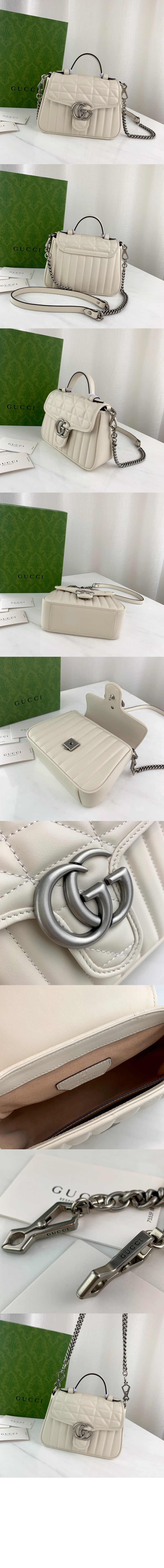 GG 마몽 미니 탑핸들백 583571 > GG Marmont - GG 마몽