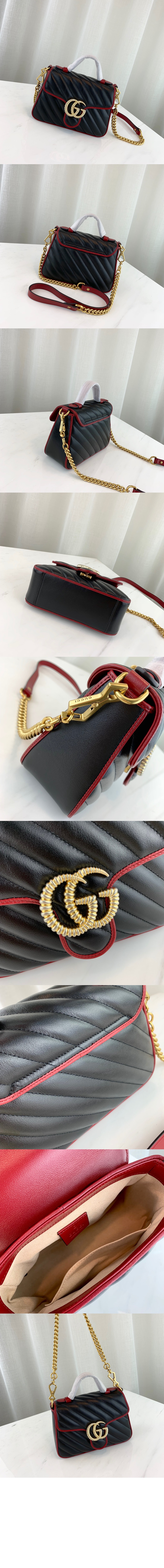 GG 마몽 미니 탑핸들백 583571 > GG Marmont - GG 마몽