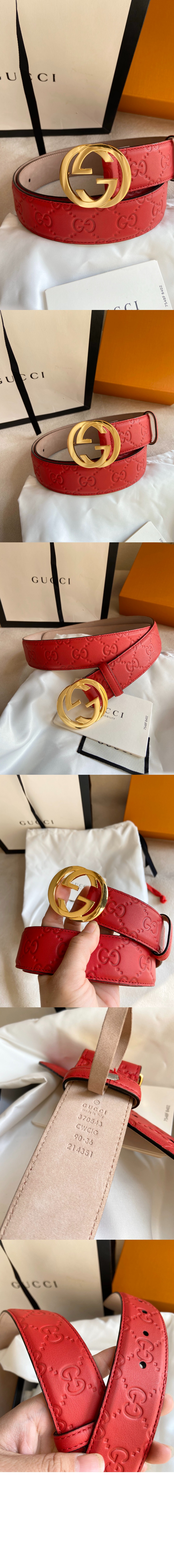 더블 G 버클 벨트 370543 > 구찌