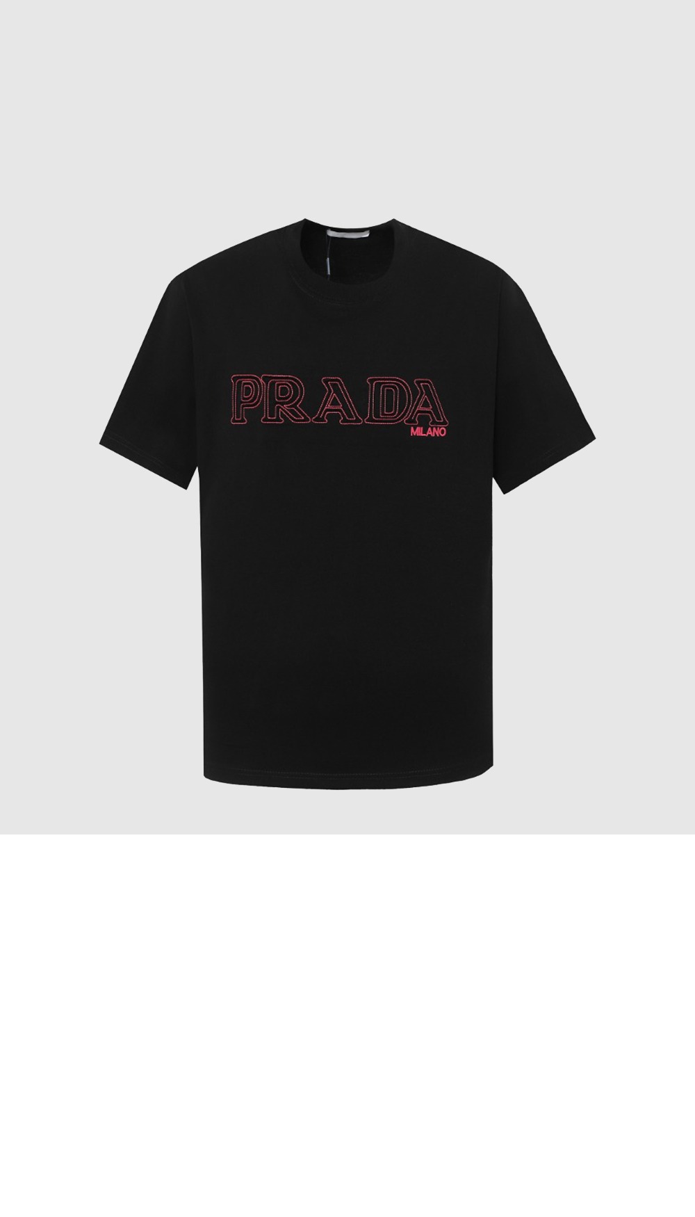 로고 프린트 반팔 > 프라다