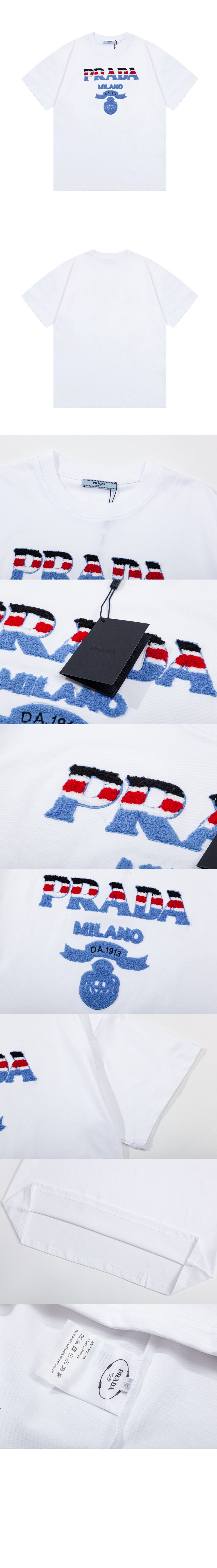 플라워 코튼 톱 > 프라다