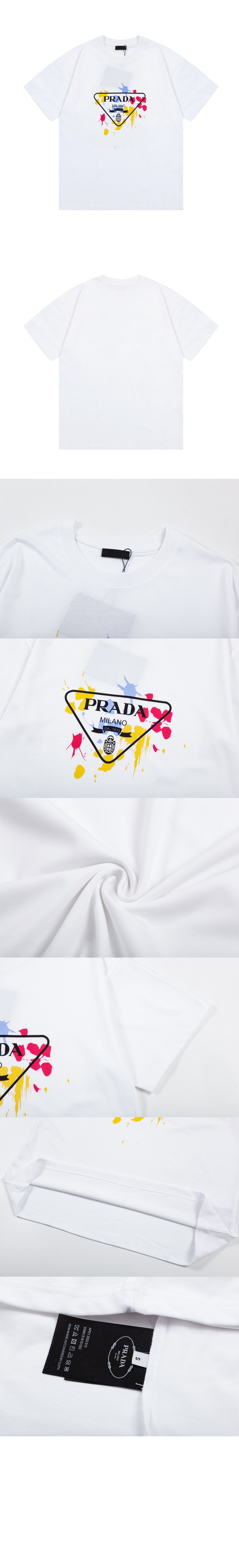 플라워 코튼 톱 > 프라다