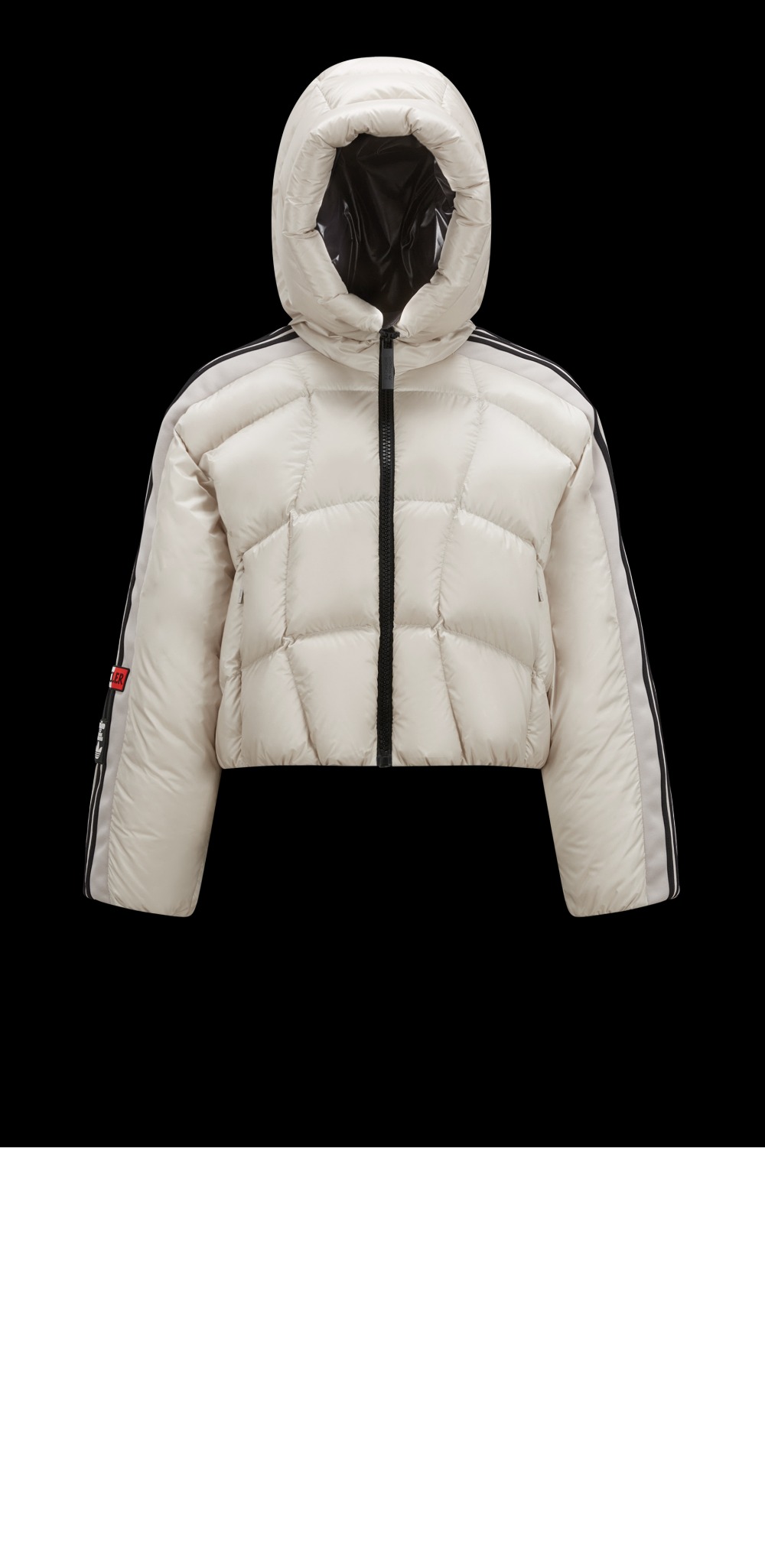 로고 긴팔 크롭 > Coat - 코트