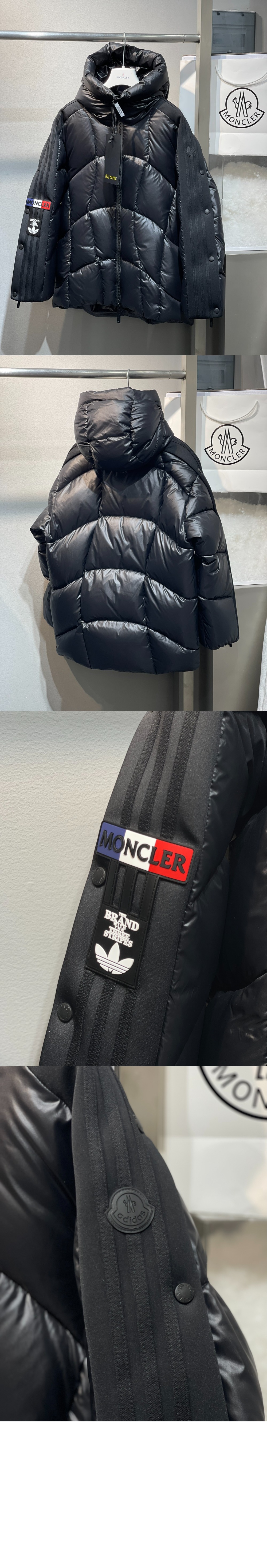 로고 쇼트 패딩 > Coat - 코트