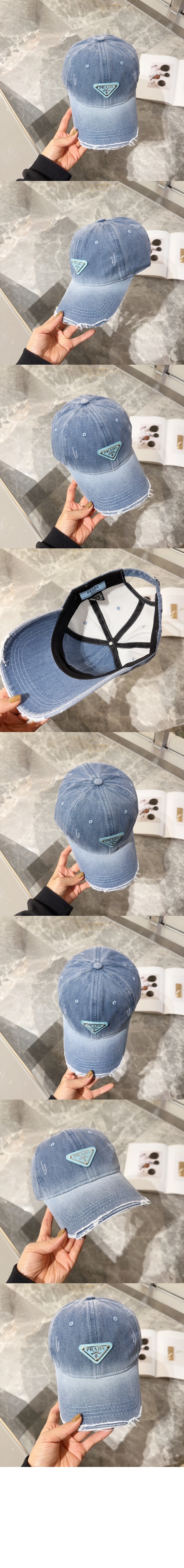 데님 베이스볼 캡 1HC261 > 프라다