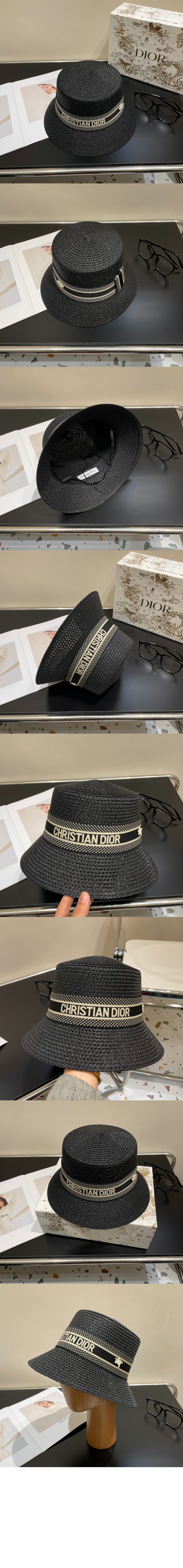 넓은 챙 모자 34DBP > 디올