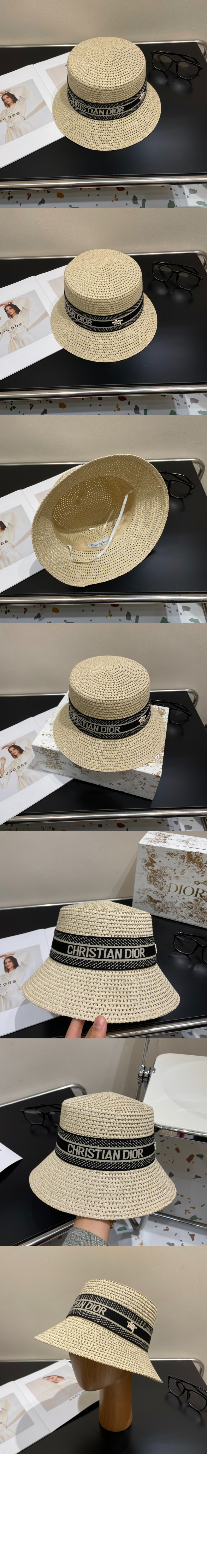 넓은 챙 모자 34DBP > 디올