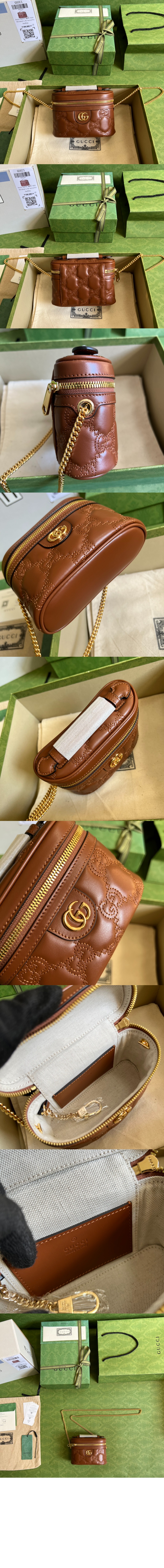 GG 마틀라세 탑 핸들 미니백 723770 > Matlase - 마틀라세