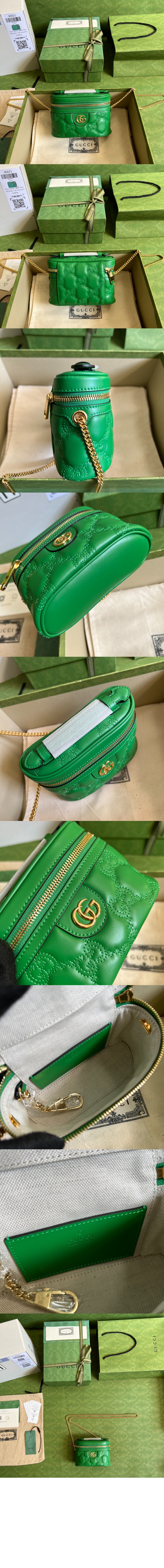 GG 마틀라세 탑 핸들 미니백 723770 > Matlase - 마틀라세