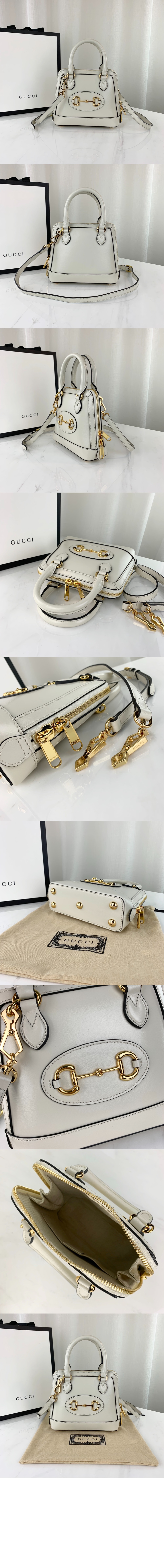 홀스빗 1955 미니 탑핸들백 레더 640716 > Horsebit 1955 - 홀스빗 1955