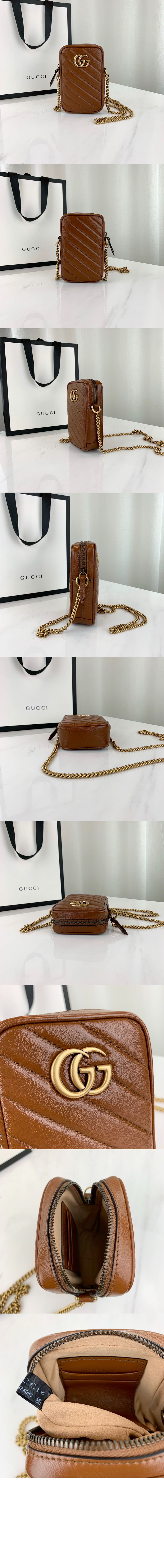 GG 마몽 마틀라세 미니백 598597 > GG Marmont - GG 마몽