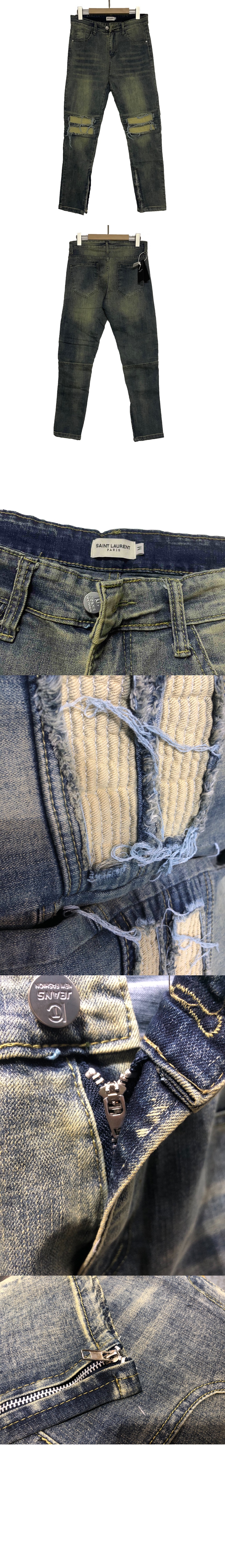 로고 캐주얼 팬츠 > 생로랑