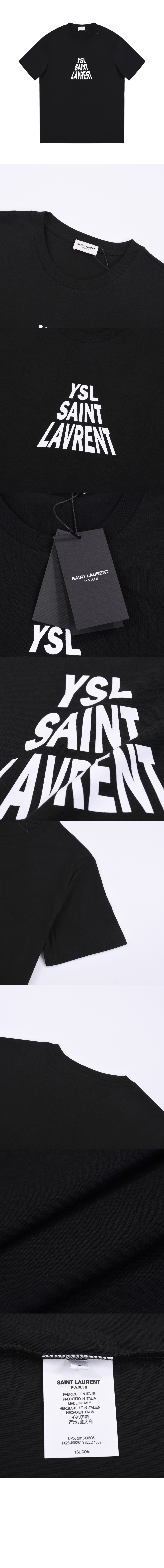 로고 프린트 반팔 > 생로랑