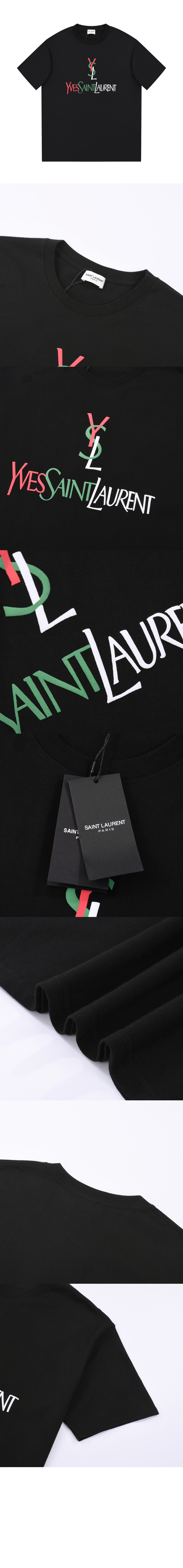 로고 프린트 반팔 > 생로랑