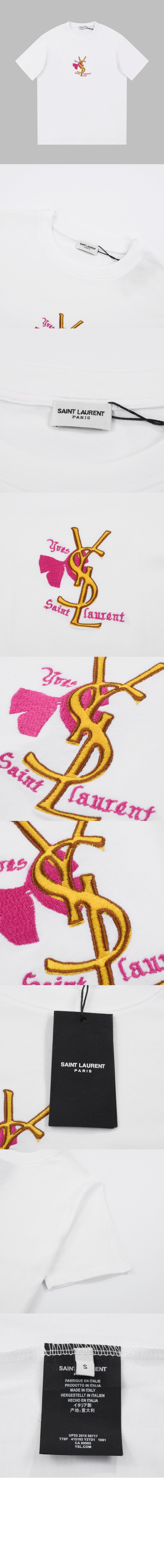 로고 프린트 반팔 > 생로랑