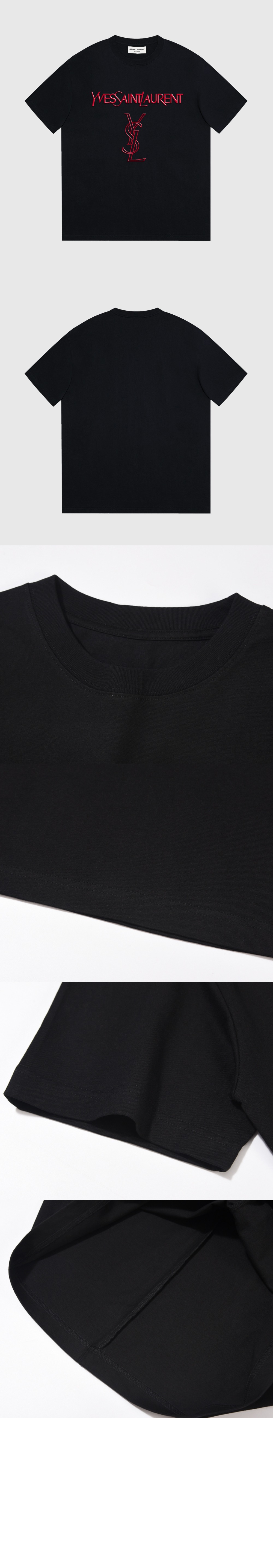 로고 프린트 반팔 > 생로랑