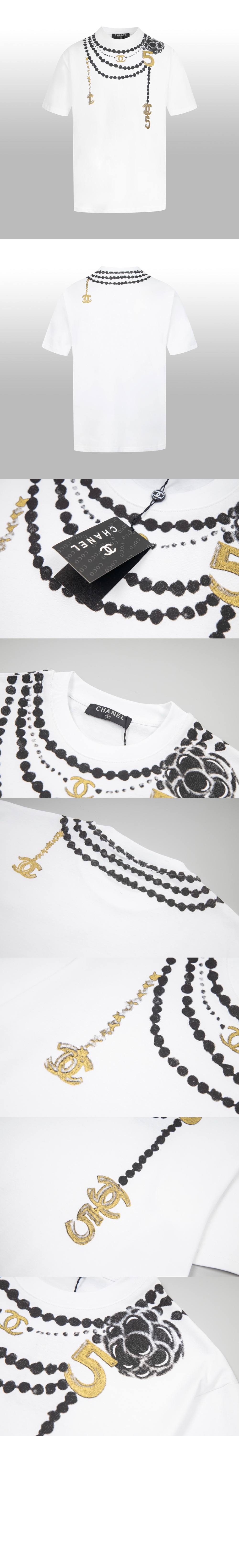 플라워 코튼 톱 > 샤넬